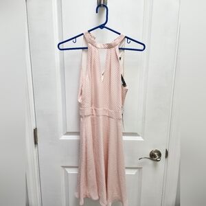 NWT EXPRESS Pink Polka Dot Dress